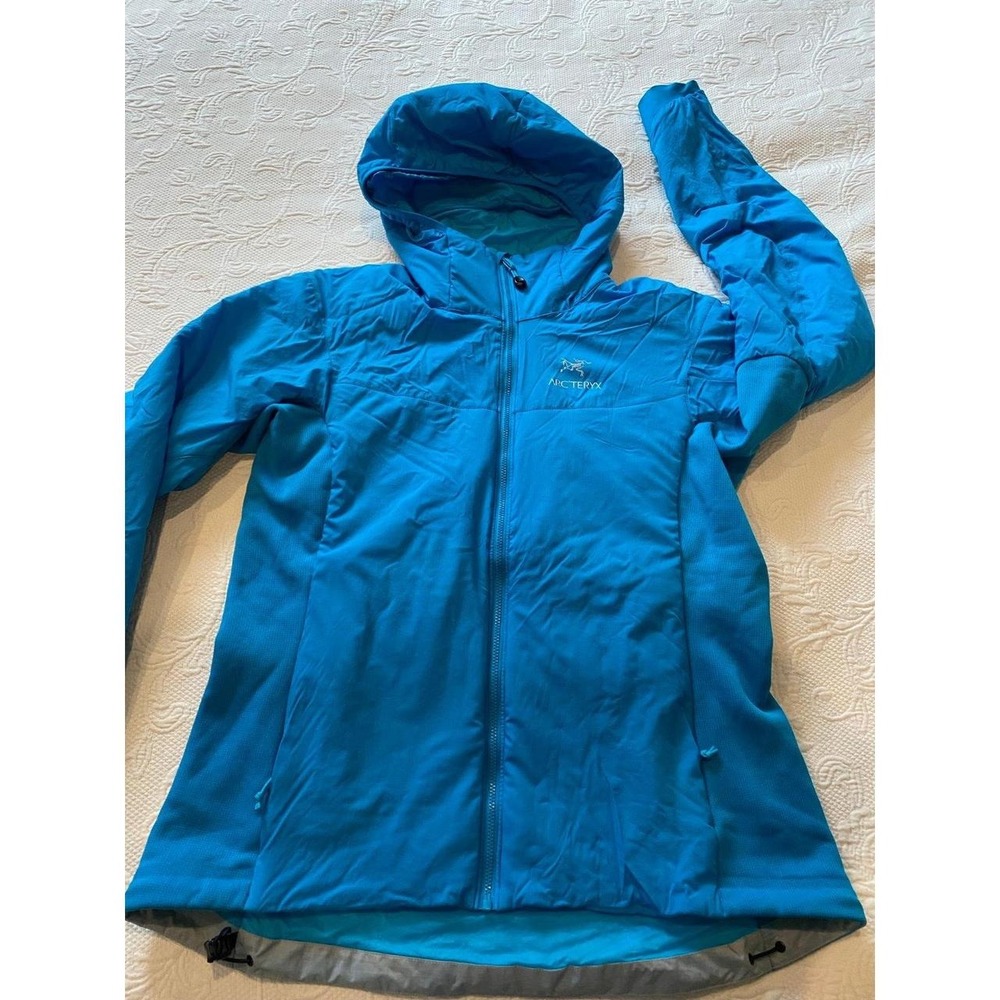 Arc'teryx Blue Hooded Athletic Jacket Women Large Atom s76
